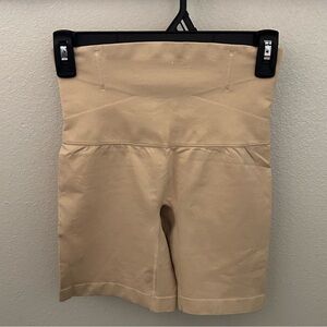 Passionate Pursuit Shapewear Shorts Womens Large Tan High Waisted Compression